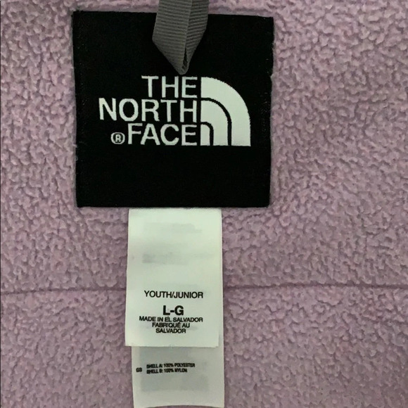 Lavender and Gray North Face Denali Fleece - Picture 3 of 8